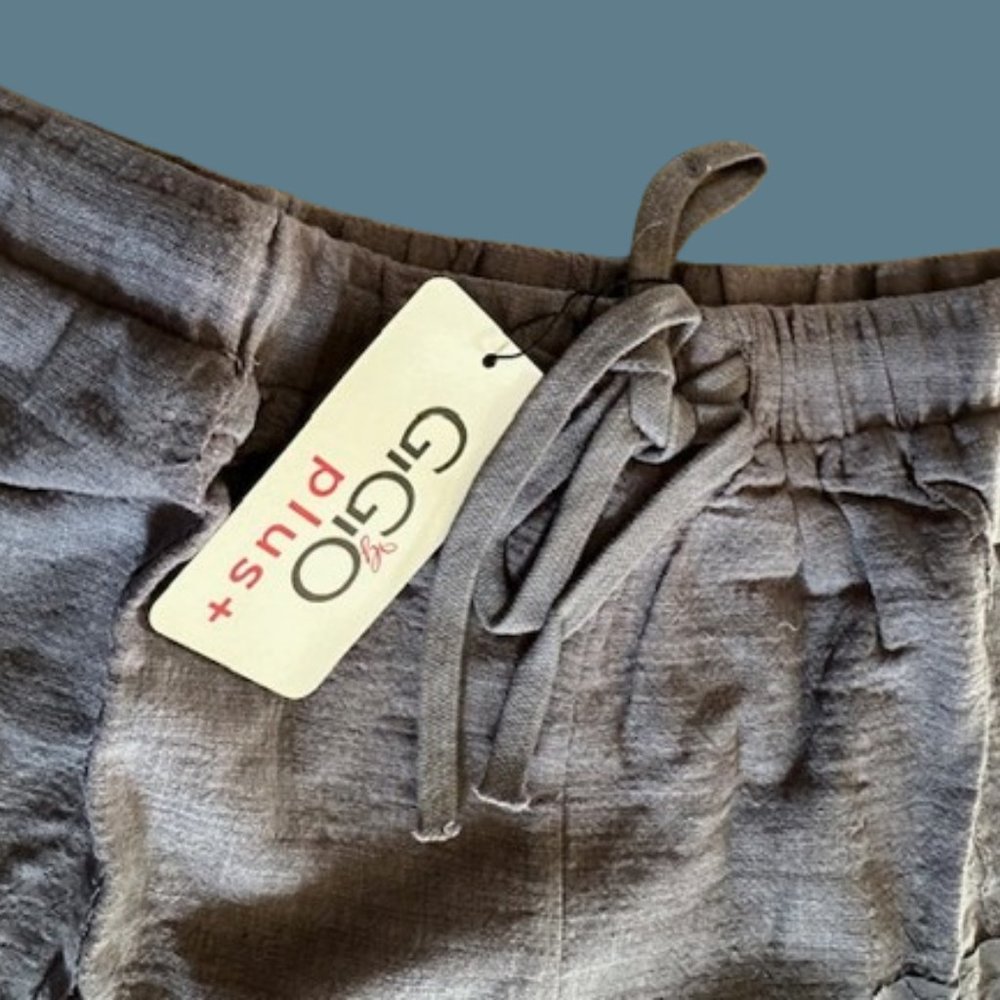 Dark Grey Raw Edge Short  (2)  P5141XL    NWT Boutique - Picture 5 of 7